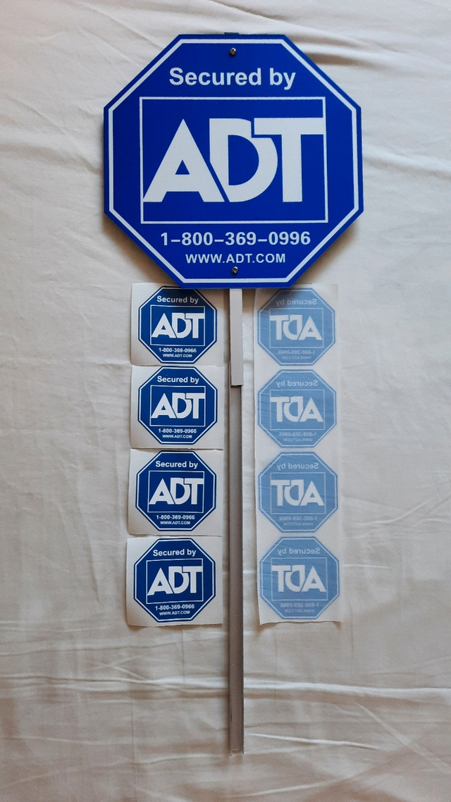 Metal ADT security sign solution w/free A/V wifi c in Other Business & Industrial in Lethbridge