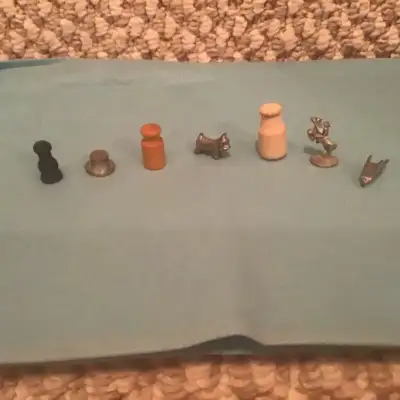 Vintage Monopoly pieces, View more