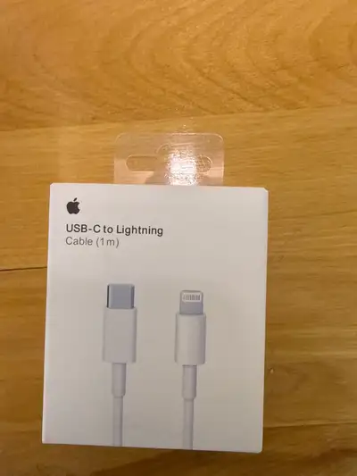 This Apple USB-C to Lightning Cable (1m) is new in its original packaging, ready to fast-charge your...