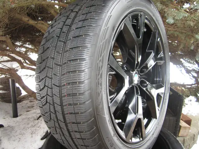 Next to new BMW X7 Oem black 21" winter snow wheel kit style 752 in Tires & Rims in Oakville / Halton Region - Image 3