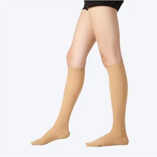 Compression Socks /knee high/closed toe / color: Beige / size 4 in Women's - Other in Calgary - Image 3
