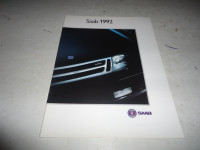 1992 Saab Dealer Sales Brochure. Can Mail!