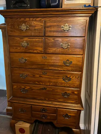 Sklar Peppler Vintage highboy dresser, View more