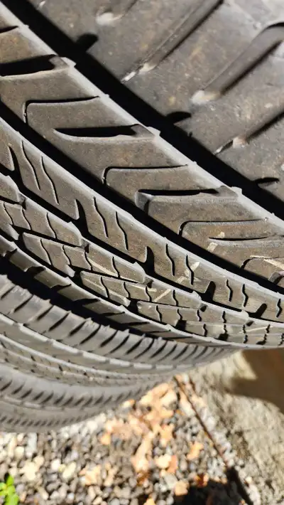 5 bolt summer Yokohama tires for sale, used only 1 season. As is, rims included, fits 2010 Mustang G...