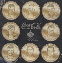 2002  Olympics  Team Canada Hockey Coca-Cola Coins