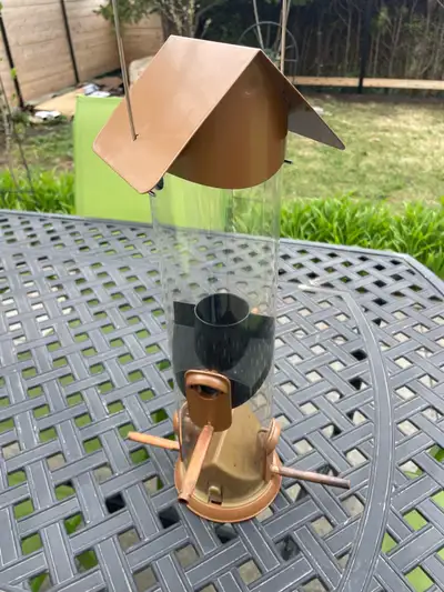 grande mangeoire pour oiseaux fini cuivré, View more