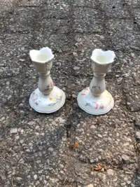Ceramic candle holders [set of two]