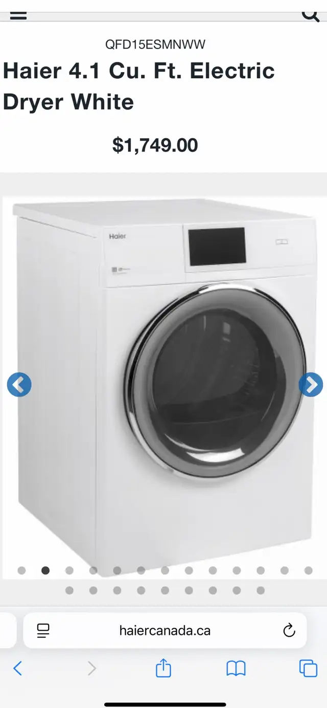 NEW 24” Front Load Washer & Dryer (Stackable) DRYER NEW IN BOX in Washers & Dryers in London - Image 10
