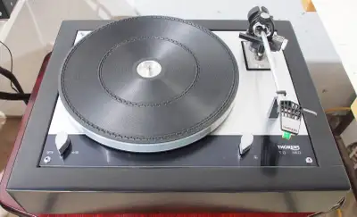 Massively Upgraded Thorens TD-160 with Custom Plinth Tonearm rewired with top quality silver coated...