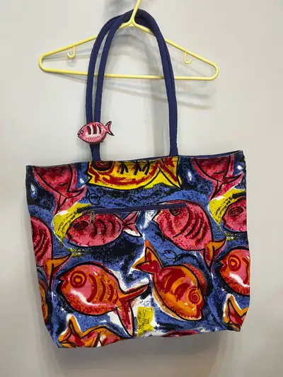 Fish Pattern Tote Bag, View more