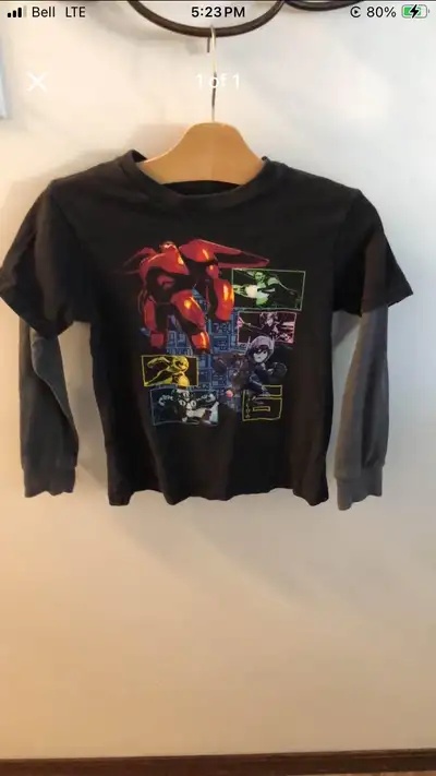 Boys Long Sleeve Shirt (Disney Big Hero 6) - Size 5T, View more