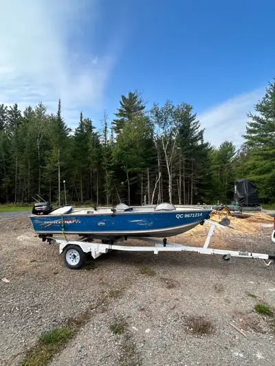 14 foot prince craft boat, 2024 mercury 20hp efi motor, 3 seats, lowrance hds 5, bow and stern light...