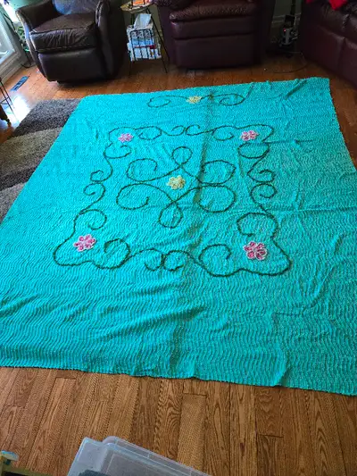 Vintage Chenille Bedspread, View more