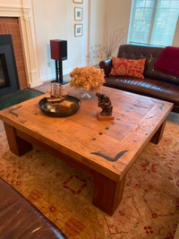Handcrafted Mesquite Coffee table - located in Cambridge