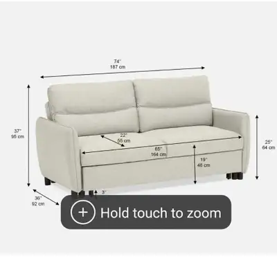 Like New Sofa bed, View more