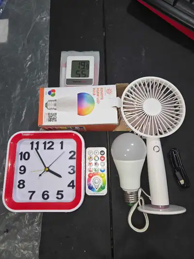 """Check other listings as well""" Like new- *Remote controlled RGBW light bulb *Type-c rechargeable...