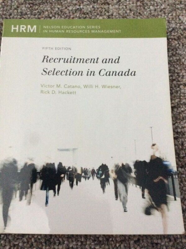 Recruitment & Selection in Canada Textbook  in Textbooks in North Bay