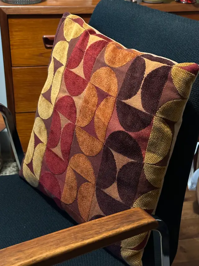 VINTAGE RETRO MID CENTURY VELVET CUSHION628632688416011228