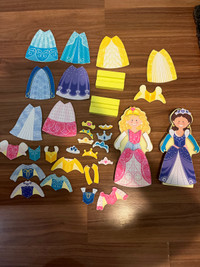 Magnetic dress up dolls 