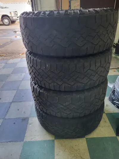 4 tires 2 have a year left. 2 are used up.
