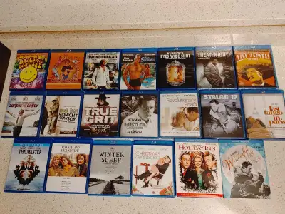 Blu rays and a few DVDs (as indicated below). Some new, unopened. DRAMA Dazed and Confused $5 Boogie...