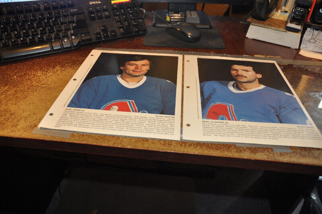 quebec nordiques hockey pictures photos 1981-1982 nhl lot of 22 dans Art et objets de collection  à Victoriaville - Image 3
