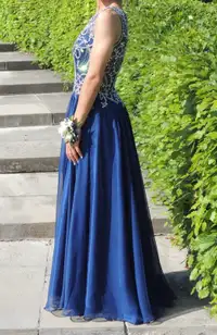 Royal blue prom dress XS
