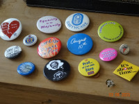 Pins,  Buttons collection, variety, vintage ,  different sizes.