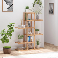 Bamboo Plant Stand, Flower Shelf, Utility Shelving Standing Unit