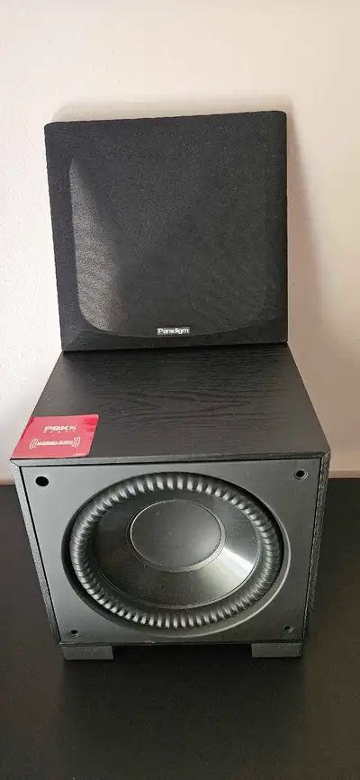 Perfect sub for a 2.1 system or a small home theater. Very compact, wife won't even notice it :-) Pr...