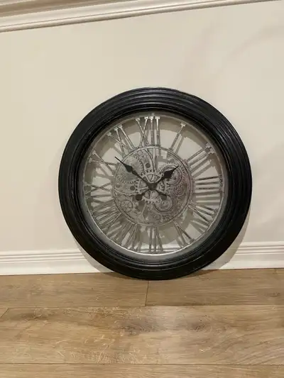 Vintage Gear Wall Clock – 23”, View more