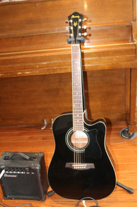 Ibanez V72ECE BK acoustic guitar with EQ (tuner)