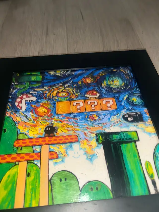 handmade painting Mario in Arts & Collectibles in Gatineau - Image 3