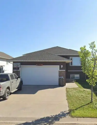 Full house and basement finished 4 bedrooms and closed in yard. Pet friendly shed and 2 car garage a...