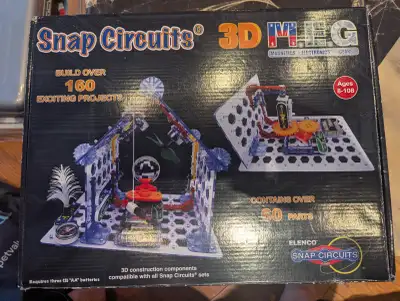 Paid $90 and only used once. Fun for whole family - magnetics, electronics and gears to assemble.