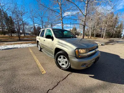 2003 Chevy Trailblazer higher KM but very good shape in and out. Reliable with 4wd and 4 wheel autom...
