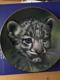 Franklin Mint Collector Plates 22k Gold trimmed (Cats)