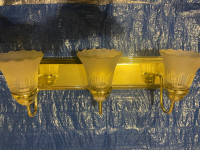 Brass light fixtures 