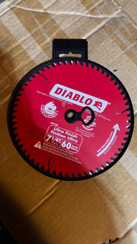 Diablo 7 1/4”  x 60 Tooth Carbide Tipped Circular saw blade 