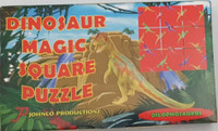 Dinosaur magic square puzzle dilophosaurus