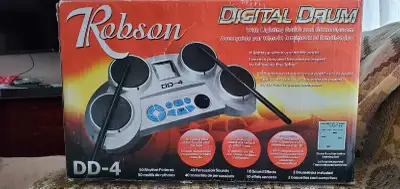 Complete Robson DD-4 Digital Drum Kit with Box & AC Adapter, View more