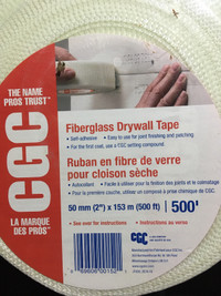 CGC Sheetrock Drywall Paper Joint Tape, 2-1/16 in x 500 Ft