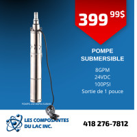 Pompe submersible 24V-8GPM-Submersible