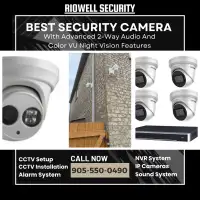 Security camera, Sound system, Alarm system, Doorbell, Doorlock