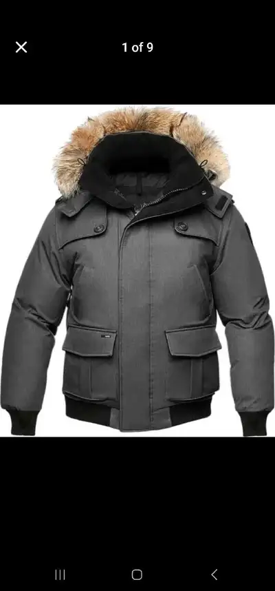 Manteau NOBIS Cartel Aviateur Homme MEDIUM Gris 500$, View more