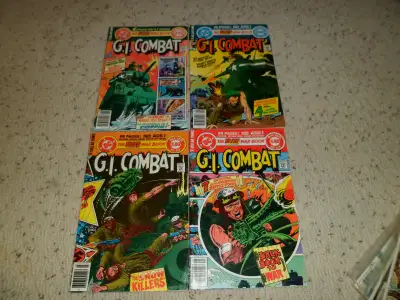 Lot of 4 DC G.I. Combat 213 214 215 216 1979 comic books, View more