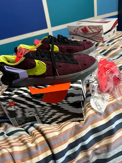 Nike blazer low acronym night maroon size 9, View more