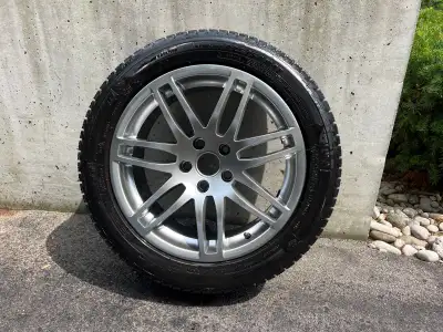 17" wheels Tires are Michelin X-ICE 225/50R17. While the tire have life left in them, they are now m...