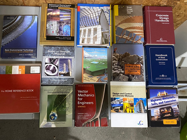 Civil Engineering Books for sale  dans Manuels  à Ville de Montréal