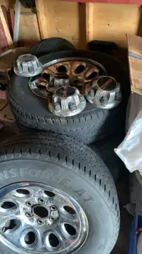 Chrome rims tires and sensors